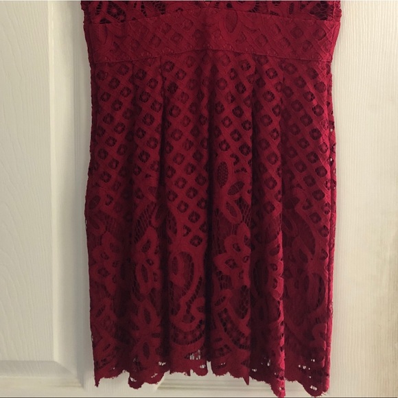 Free People red lace dress - Picture 6 of 6